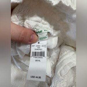 AERIE white lacy pants NWT size XL